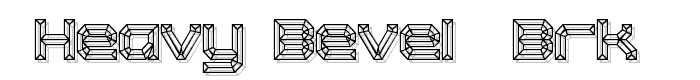Heavy Bevel (BRK) font